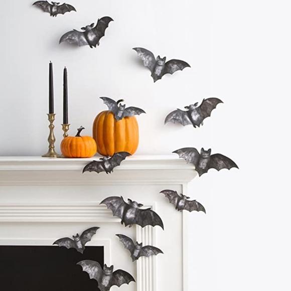 New Martha Stewart Paper Bat Silhouette Décor - Picture 2 of 2